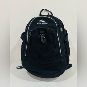 High Sierra‎ Backpack Padded Black Book Travel Work School Camping Bag